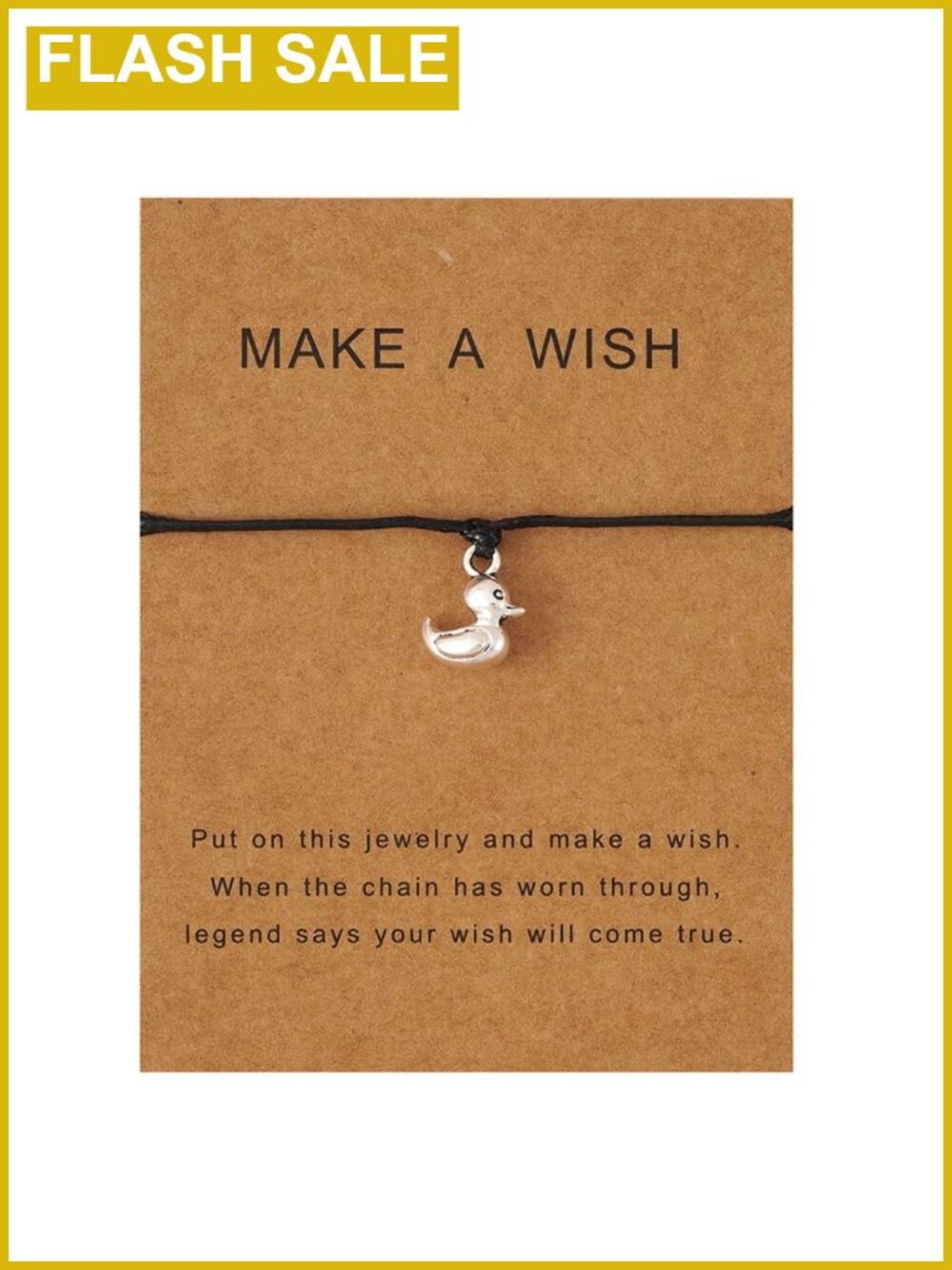 Duck Charm Bracelet Adjustable Braided Rope Women Men Handmade Bangle